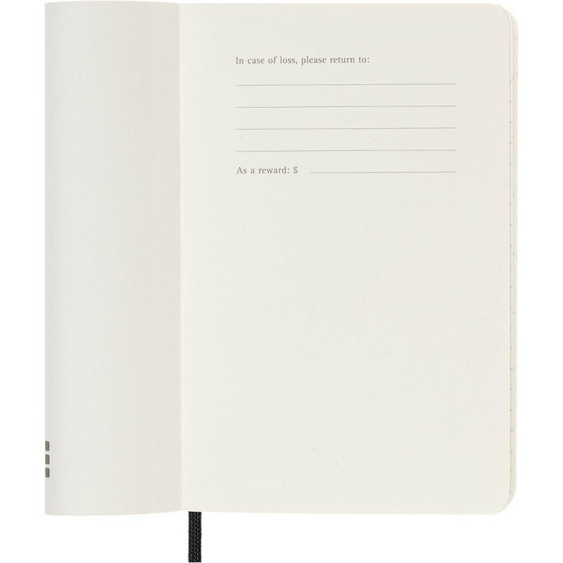 Moleskine 2025 Weekly/Monthly Planner 3.5"x5.5" Pocket Softcover Black: Acid-Free Paper, Elastic Closure, Ribbon Marker