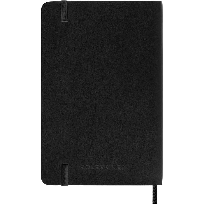 Moleskine 2025 Weekly/Monthly Planner 3.5"x5.5" Pocket Softcover Black: Acid-Free Paper, Elastic Closure, Ribbon Marker
