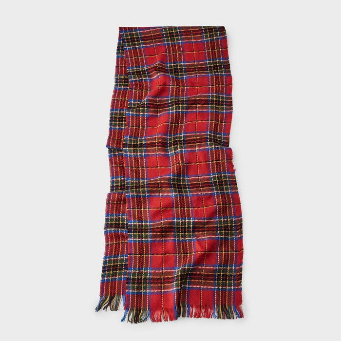 Men's Plaid Scarf and Beanie Set - Goodfellow & Co Red