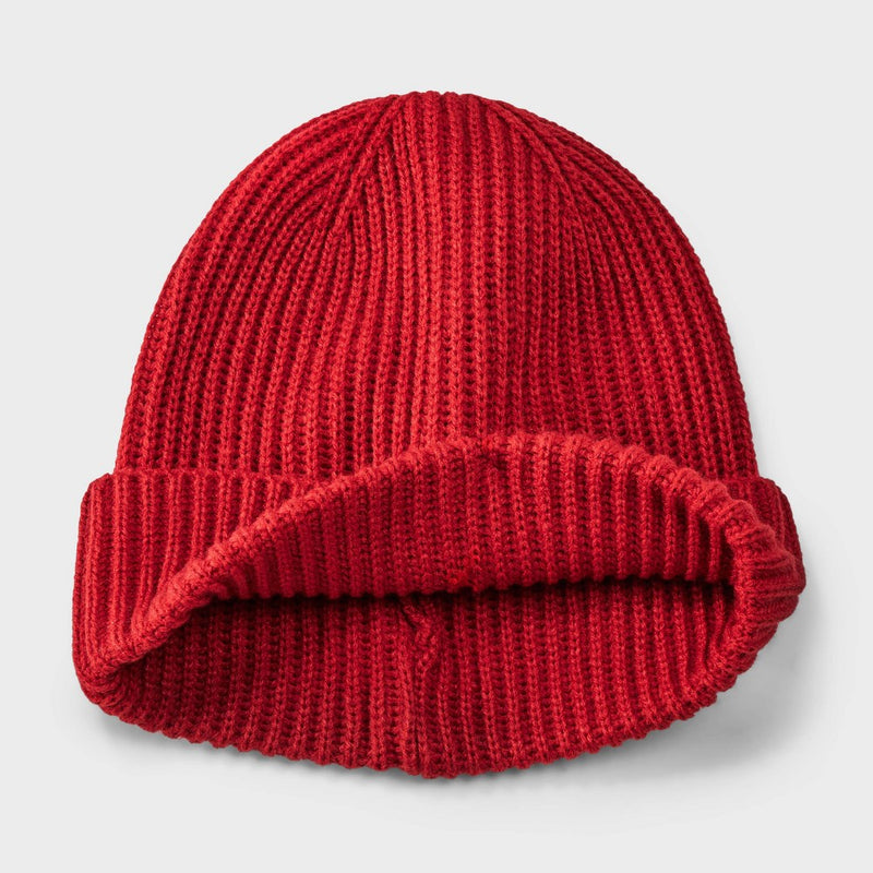 Men's Plaid Scarf and Beanie Set - Goodfellow & Co Red
