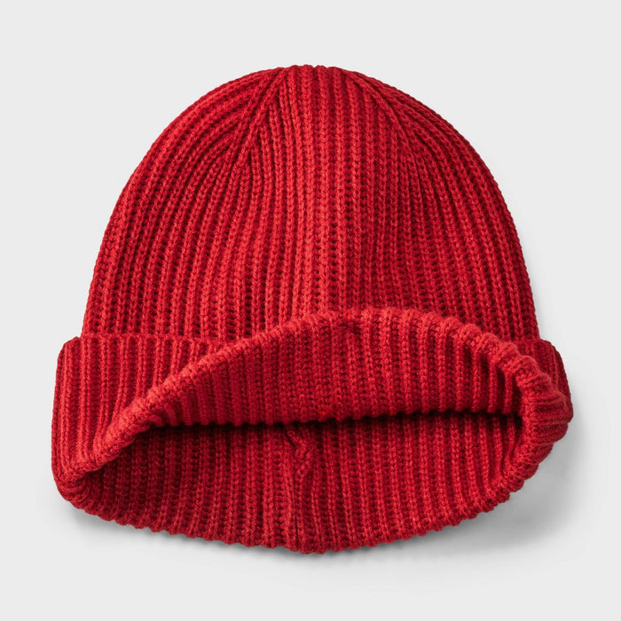 Men's Plaid Scarf and Beanie Set - Goodfellow & Co Red