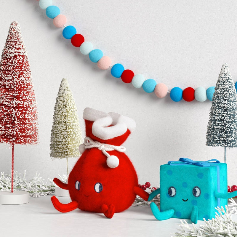 Felt Gift Bag and Gift Box Duo Christmas Figurine - Wondershop