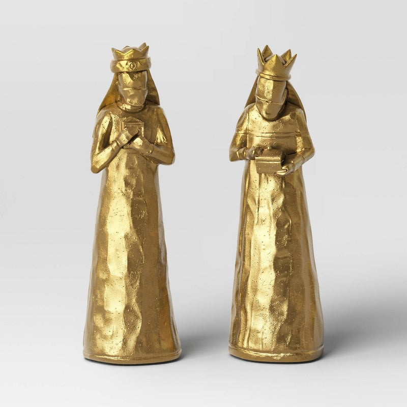 7pc Metallic Christmas Nativity Scene Figurine Set - Wondershop Gold