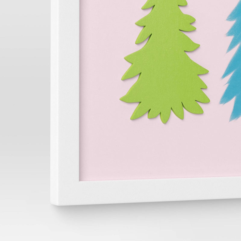 8.25"x16" Christmas Tree Wall Decor - Wondershop: Horizontal Sign, Seasonal Holiday Art