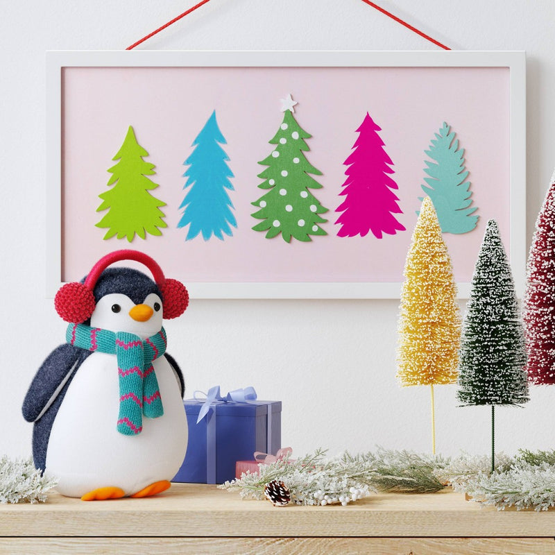 8.25"x16" Christmas Tree Wall Decor - Wondershop: Horizontal Sign, Seasonal Holiday Art