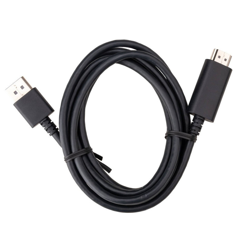 6' Display Port to HDMI Cable - dealworthy Black