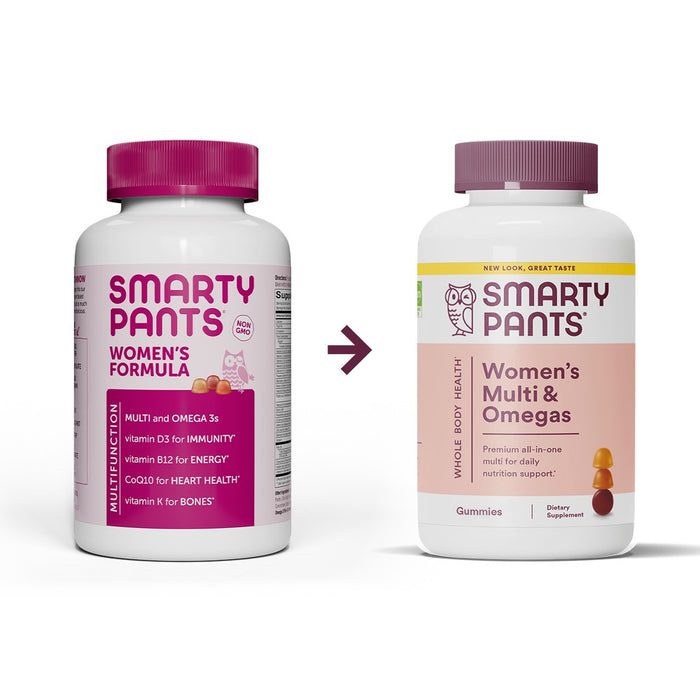 SmartyPants Women's Multi & Omega 3 Fish Oil Gummy Vitamins with D3, C & B12 - 180 ct