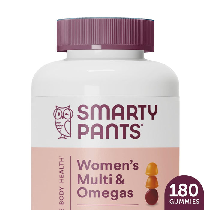SmartyPants Women's Multi & Omega 3 Fish Oil Gummy Vitamins with D3, C & B12 - 180 ct