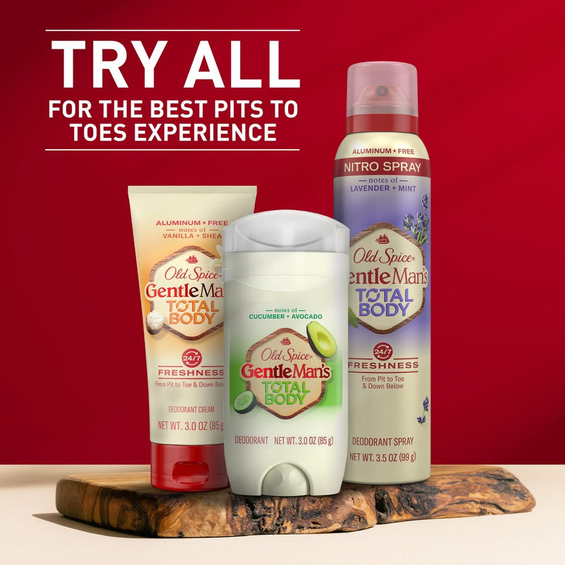 Old Spice Whole Body Deodorant for Men - Total Body Aluminum Free Spray - Lavender & Mint - 3.5oz