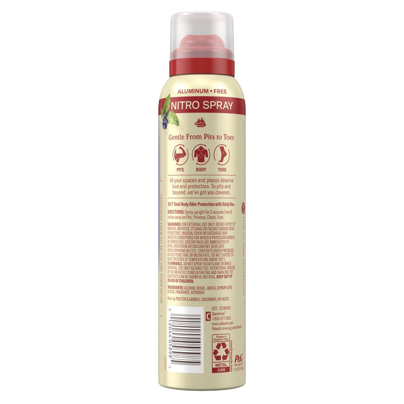 Old Spice Whole Body Deodorant for Men - Total Body Aluminum Free Spray - Lavender & Mint - 3.5oz