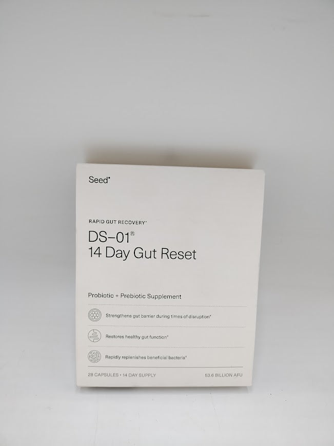 Seed 14-Day Gut Reset Probiotic Capsules - 28ct EXP 03/2026