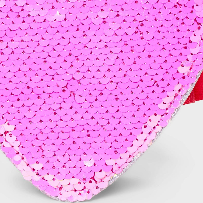 Girls' Heart Shaped Flip Sequin Crossbody Bag - Cat & Jack Pink