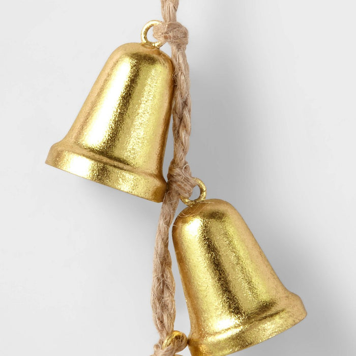 7" Cluster Bell Christmas Tree Ornament Gold - Wondershop