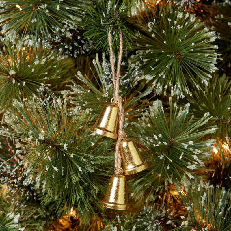 7" Cluster Bell Christmas Tree Ornament Gold - Wondershop