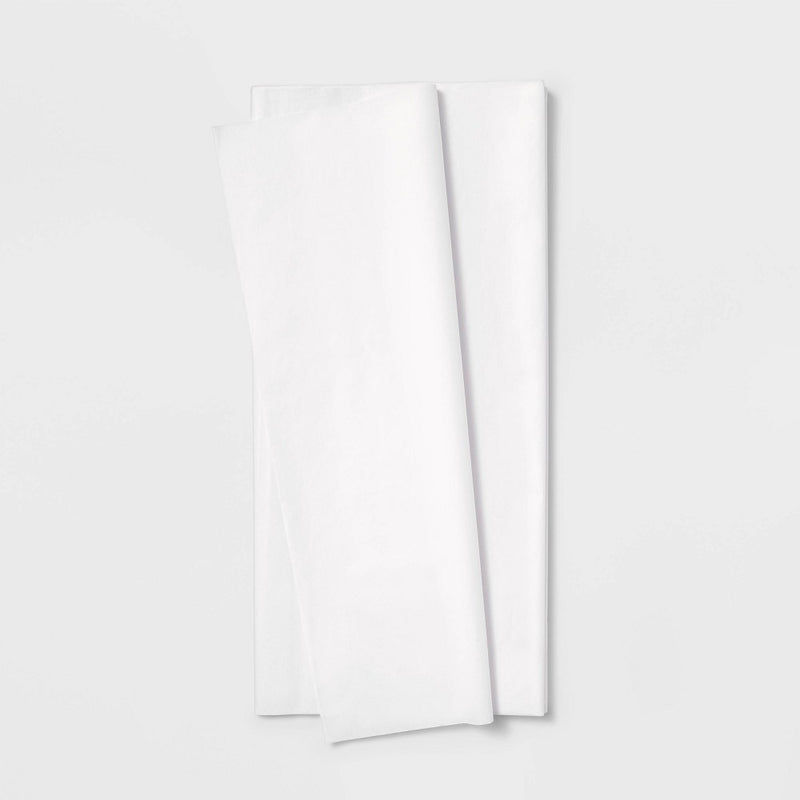 50ct White Banded Tissues - Spritz