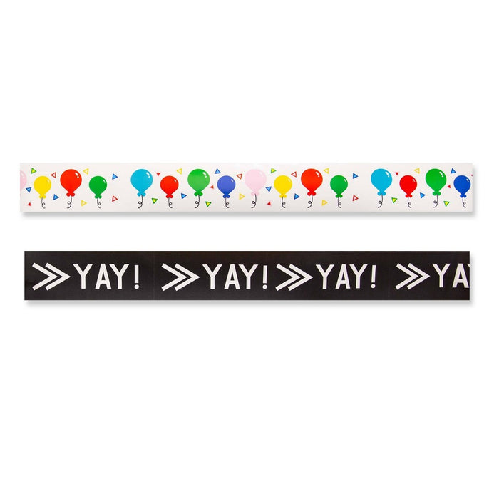 36' Reversible Rolled Bulletin Board Balloons/YAY Boarder - Horizon Group