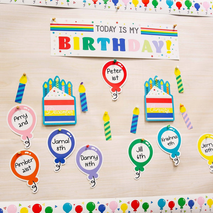 36' Reversible Rolled Bulletin Board Balloons/YAY Boarder - Horizon Group
