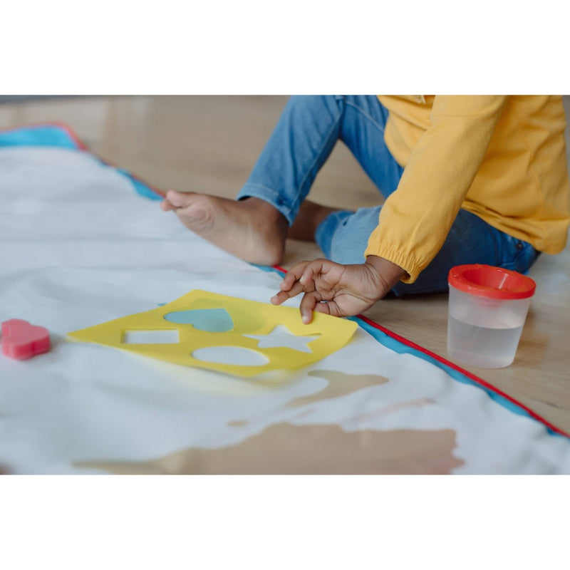 Giant Aqua Draw Door & Floor Doodle Mat with 22 Mess-Free Tools - Chuckle & Roar