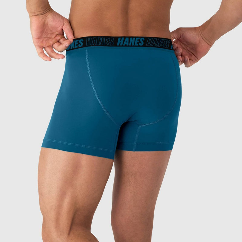 Hanes Moves Premium Men's Anti-Chafe X-Temp Trunks 2pk - Blue/Black XL