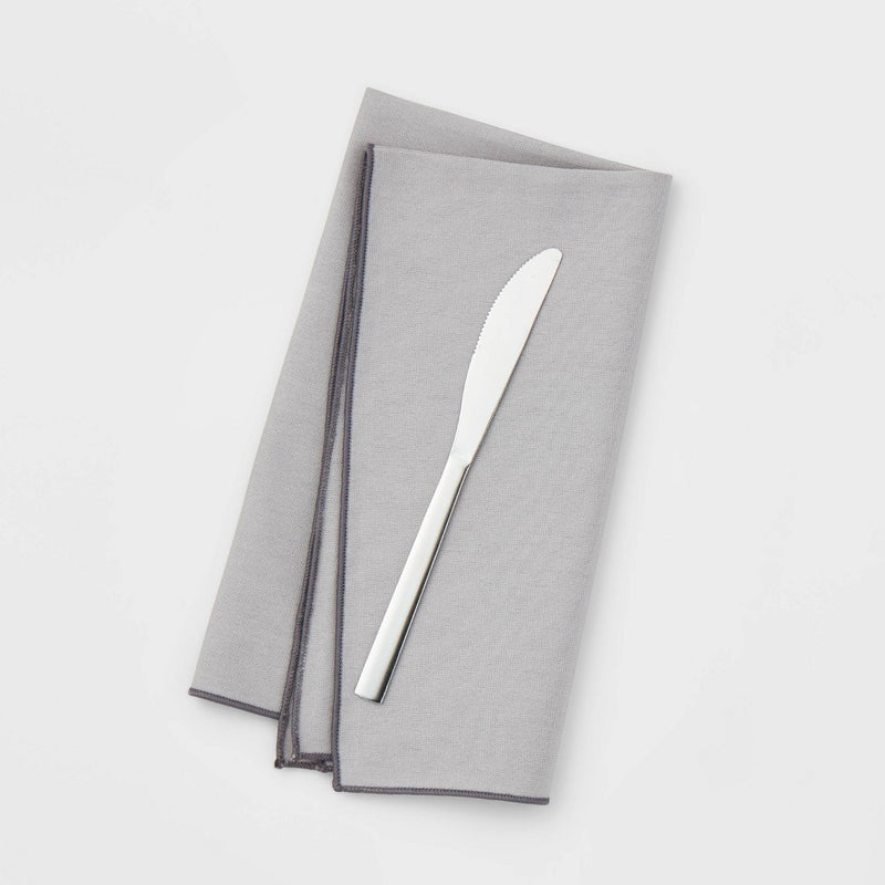 3pc Knife Set - Room Essentials: Stainless Steel Dinner Knives, Dishwasher-Safe, Silver, Service for 3