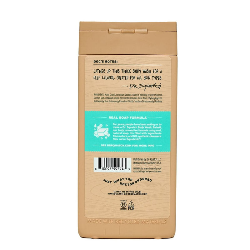 DR. SQUATCH Men's Non-Exfoliating Body Wash - Coconut Castaway - 14 fl oz