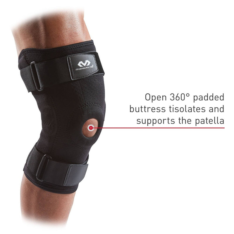McDavid Sport Knee Brace with Hinges - Black - L/XL