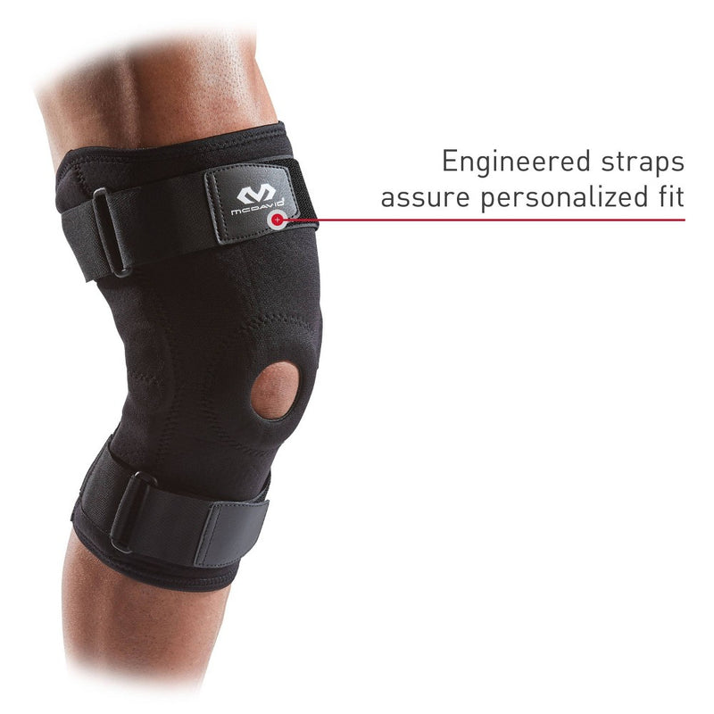 McDavid Sport Knee Brace with Hinges - Black - L/XL