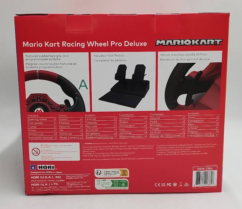 Hori Nintendo Switch Mario Kart Racing Wheel Pro Deluxe SEE DETAILS