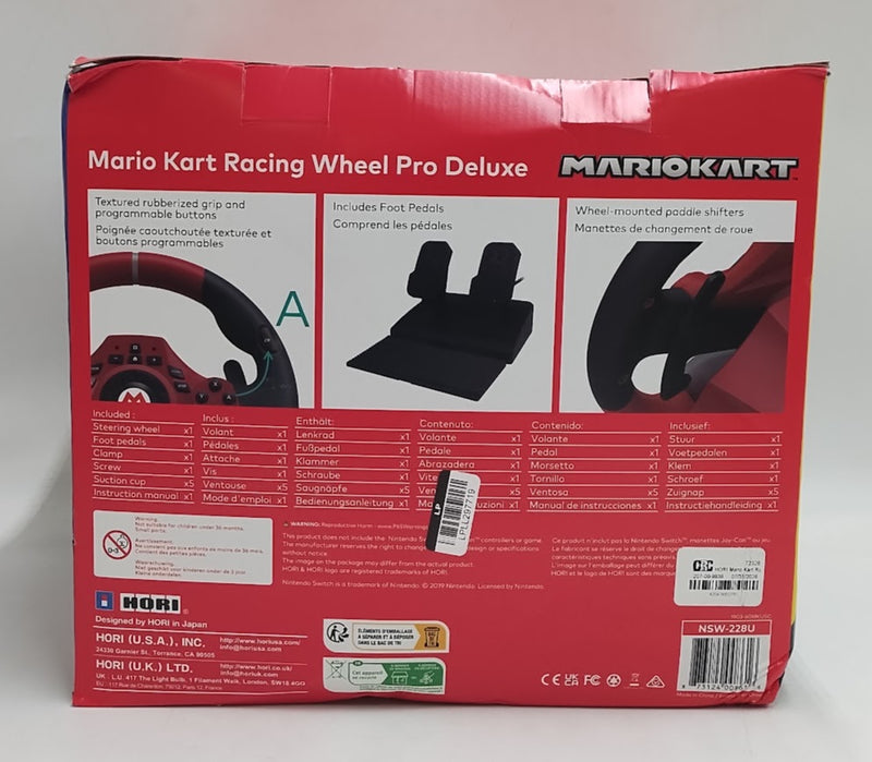 Hori Nintendo Switch Mario Kart Racing Wheel Pro Deluxe SEE DETAILS