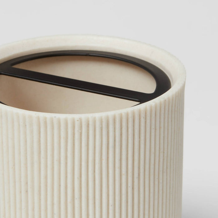 Modern Resin Toothbrush Holder Sand - Threshold