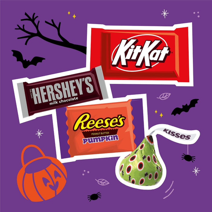 Hershey's Milk Chocolate Assorted Trick or Treat Halloween Candy Coffin Gift Box - 120pc/40.73oz