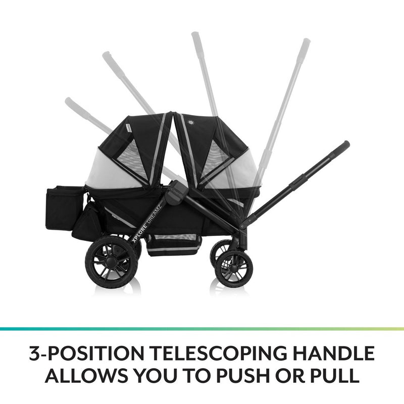 Evenflo Pivot Xplore Dreamz Stroller Wagon - Jetsetter Black (LOCAL PICKUP ONLY)