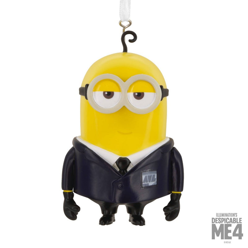 Hallmark Despicable Me 4 AVL Suit Gus Christmas Tree Ornament: Minion Ornament, Indoor Decoration