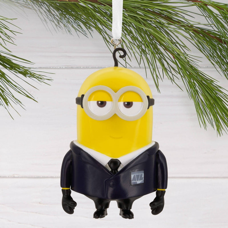 Hallmark Despicable Me 4 AVL Suit Gus Christmas Tree Ornament: Minion Ornament, Indoor Decoration
