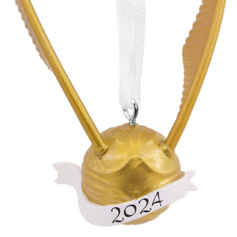 Hallmark Harry Potter Golden Snitch with 2024 Banner Christmas Tree Ornament
