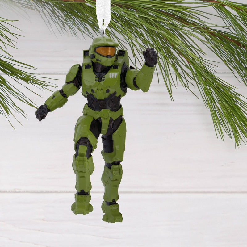 Hallmark Halo Master Chief Christmas Tree Ornament: Video Game Series Collectible, Indoor Decoration