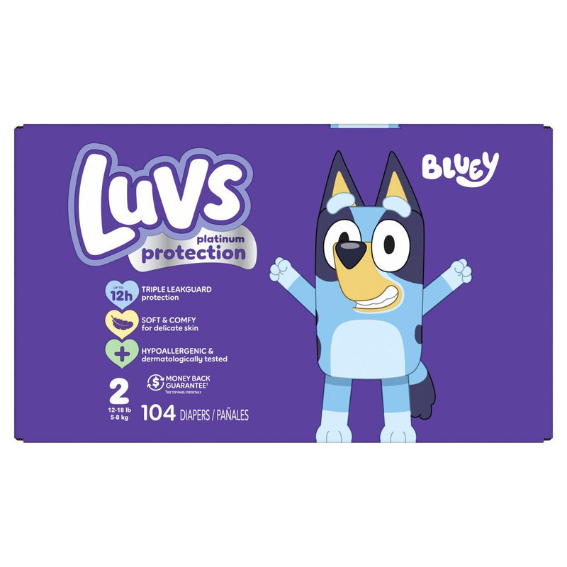 Luvs Pro Level Leak Protection Diapers Big Pack - Size 2 - 108ct