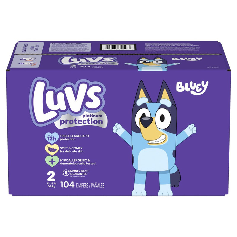 Luvs Pro Level Leak Protection Diapers Big Pack - Size 2 - 108ct