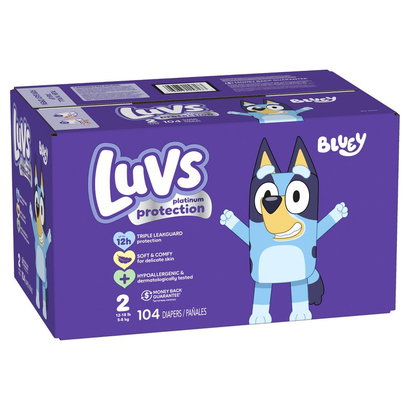 Luvs Pro Level Leak Protection Diapers Big Pack - Size 2 - 108ct