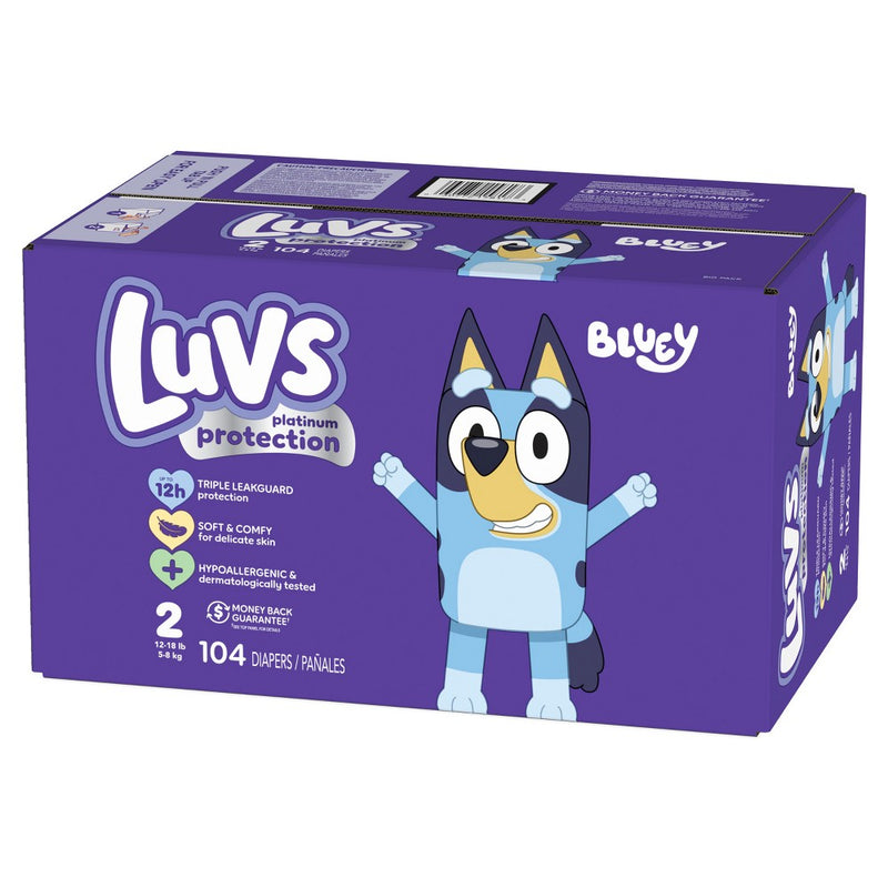 Luvs Pro Level Leak Protection Diapers Big Pack - Size 2 - 108ct