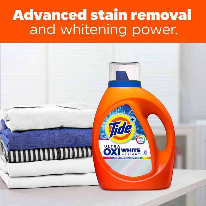 Tide Ultra Oxi Whitening HE Compatible Laundry Detergent Soap - 84 fl oz