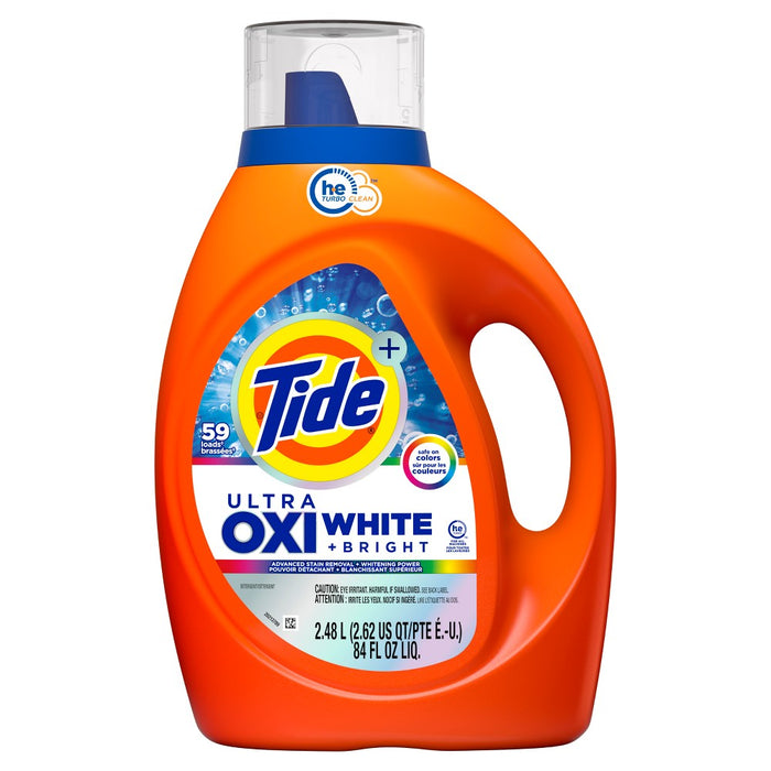 Tide Ultra Oxi Whitening HE Compatible Laundry Detergent Soap - 84 fl oz
