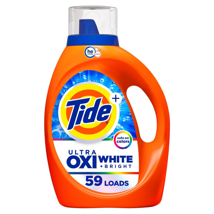 Tide Ultra Oxi Whitening HE Compatible Laundry Detergent Soap - 84 fl oz