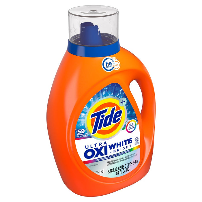 Tide Ultra Oxi Whitening HE Compatible Laundry Detergent Soap - 84 fl oz