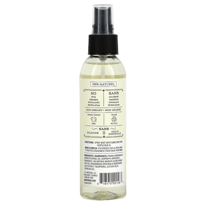 J R Watkins Body Oil Mist, Coconut & Honey, 6 fl oz (177 ml)