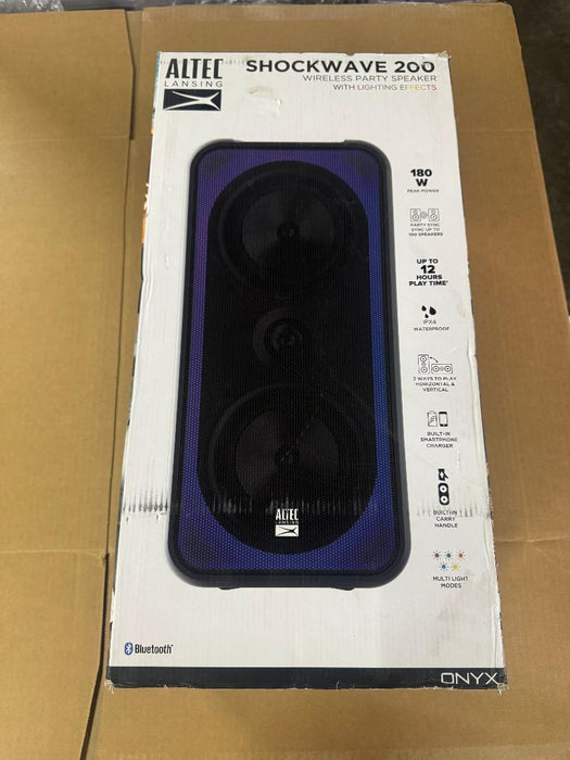 Altec Lansing Shockwave 200 Bluetooth Wireless Portable Speaker - Black (LOCAL PICKUP ONLY)