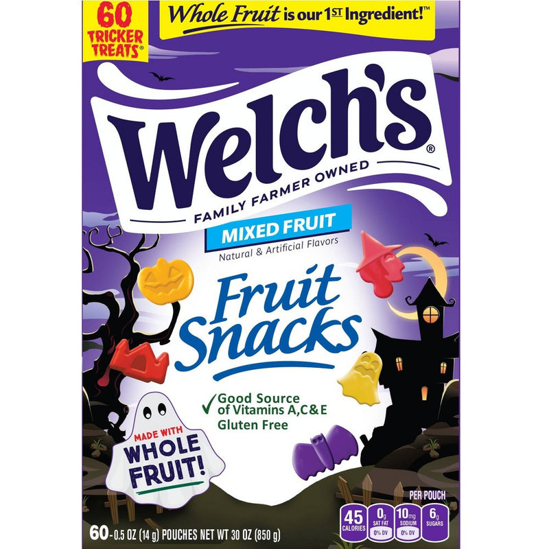 Welch's Halloween Mixed Fruit Fruit Snacks - 30oz/60ct