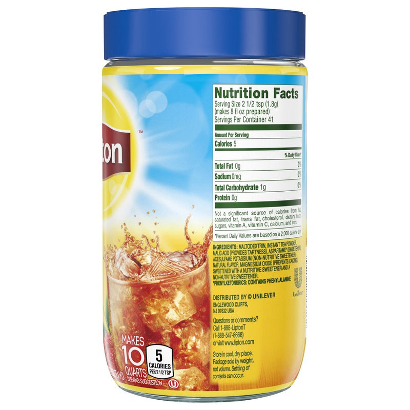 Lipton Diet Raspberry Powdered Iced Tea Mix - 10 qt