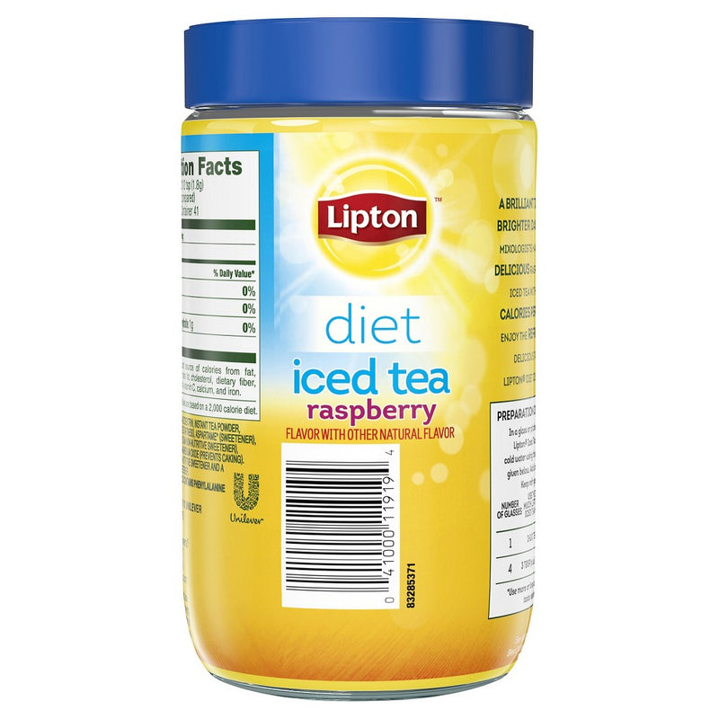 Lipton Diet Raspberry Powdered Iced Tea Mix - 10 qt