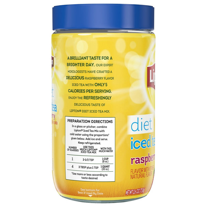 Lipton Diet Raspberry Powdered Iced Tea Mix - 10 qt